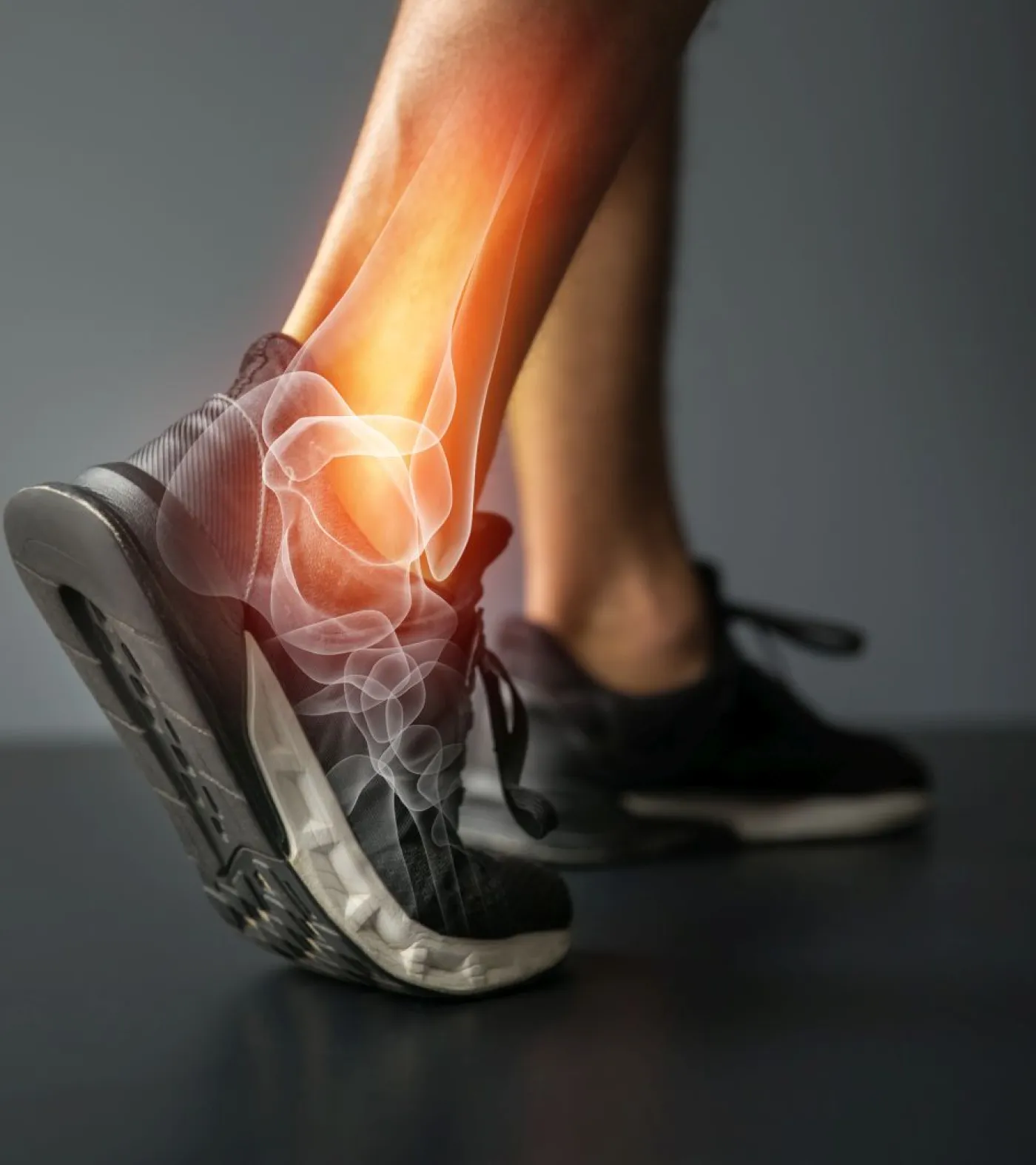 Knöchel im Röntenbild